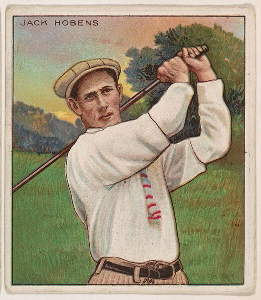 Jack Hobens, Golf, from Mecca & Hassan Champion Athlete and Prize Fighter collection, 1910 — Mecca Cigarettes