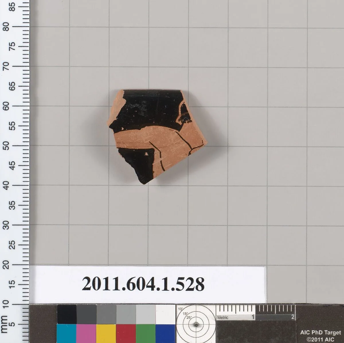 Terracotta rim fragment of a kylix (drinking cup) — Unknown