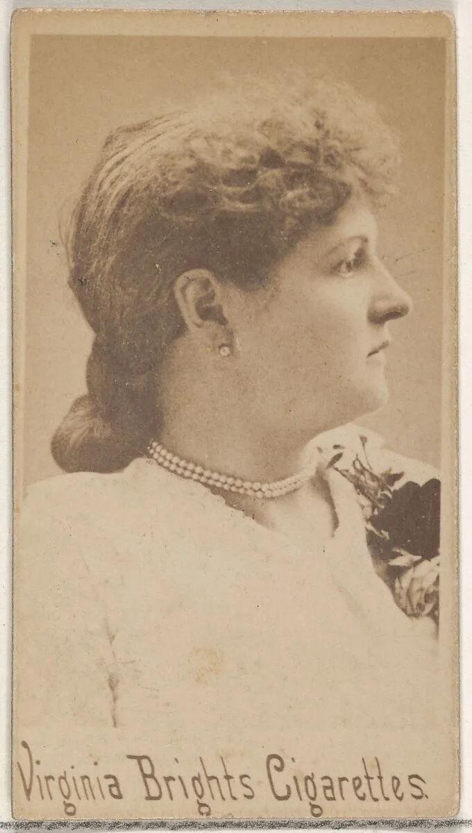 From the Actors and Actresses series (N45, Type 5) for Virginia Brights Cigarettes — Allen & Ginter