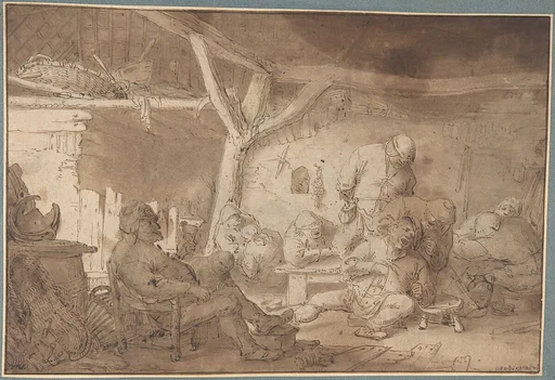 Interior with Peasants
