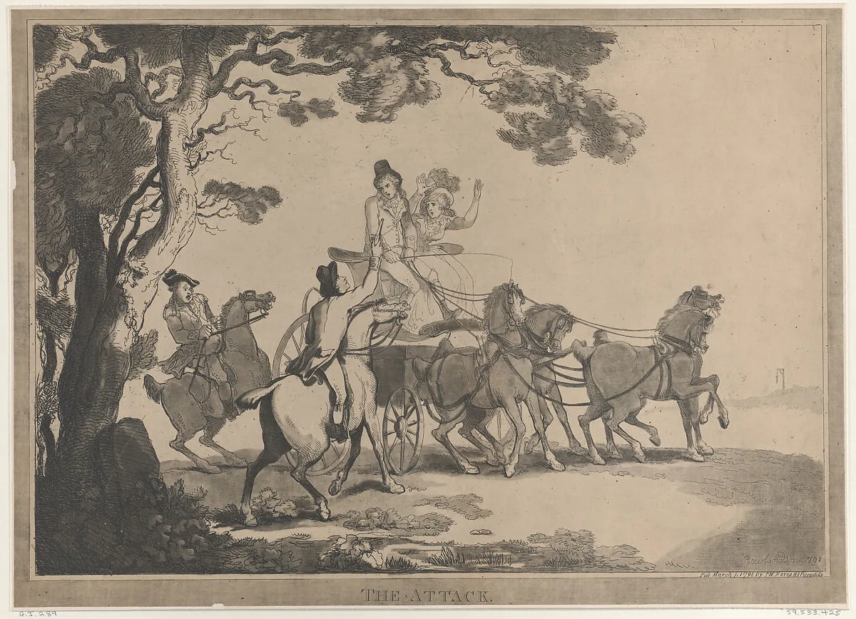 The Attack — Thomas Rowlandson|S. W. Fores