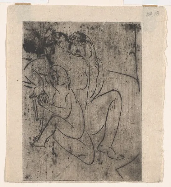 Nude Woman and Two Children — Yasuo Kuniyoshi