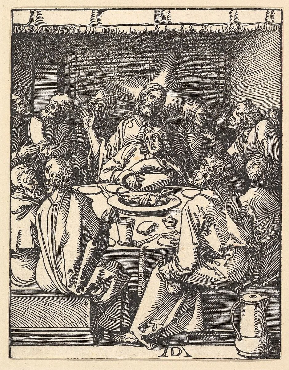 The Last Supper, from "The Small Passion" — Albrecht Dürer