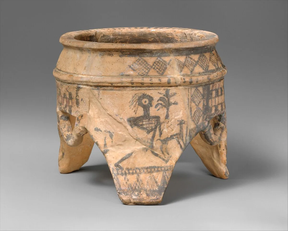 Terracotta tripod — Unknown