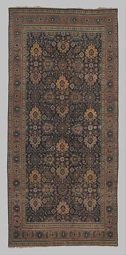 Blue-ground Harshang Carpet