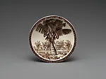 Our America with Florida Coconut Palms, Small dish — Rockwell Kent|Gale Turnbull|Vernon Kilns