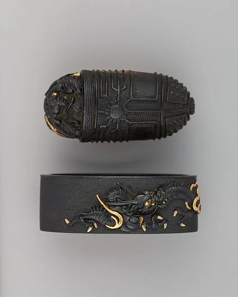 Sword-Hilt Collar and Pommel (Fuchigashira) — Unknown