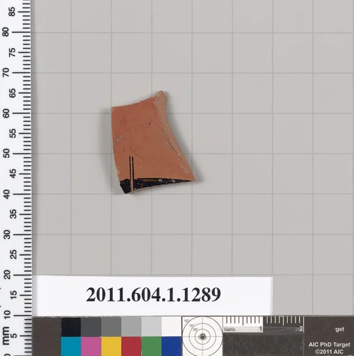 Terracotta fragment of a kylix (drinking cup)