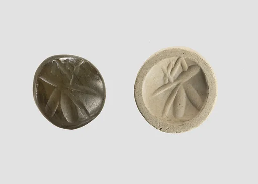 Stamp seal (conoid) with divine being