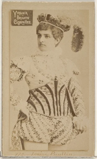 Card 772, Louise Paullin, from the Actors and Actresses series (N45, Type 2) for Virginia Brights Cigarettes