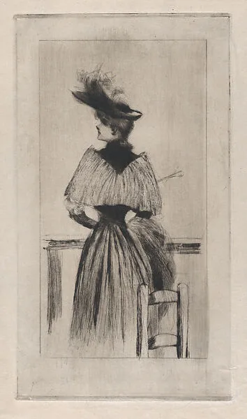 Young Woman Seen From Behind — Henri Boutet