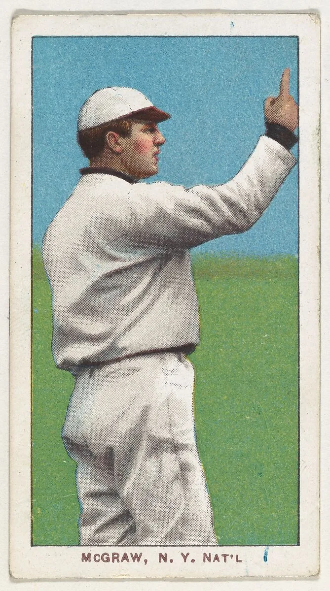 McGraw, New York, National League, from the White Border series (T206) for the American Tobacco Company — American Tobacco Company