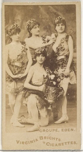 Groupe, Eden, from the Actors and Actresses series (N45, Type 1) for Virginia Brights Cigarettes