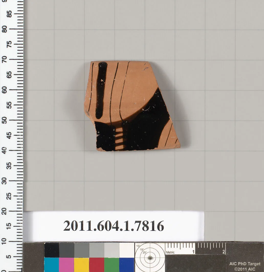 Terracotta rim fragment of a kylix (drinking cup) — Unknown
