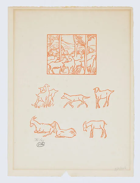 Vignettes of goats — Aristide Maillol|Philippe Gonin