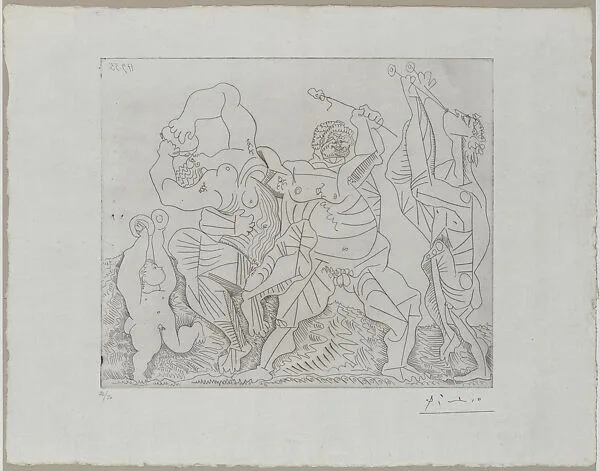 Bacchanal with a Child Playing Cymbals — Pablo Picasso|Jacques Frélaut|Galerie Louise Leiris
