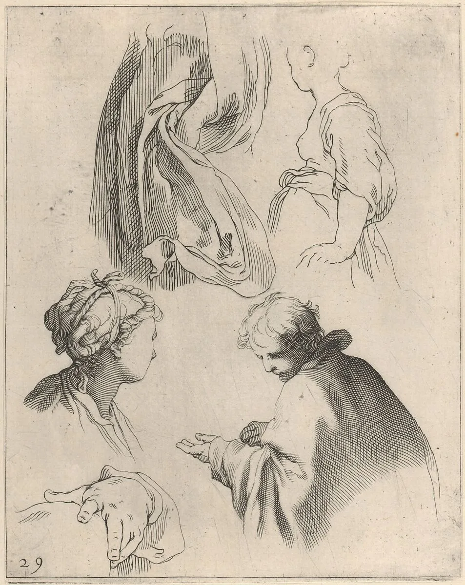 Figure Studies, from Drawing Book — Abraham Bloemaert|Frederick Bloemaert