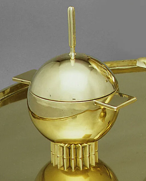 Prototype sugar bowl — Eliel Saarinen|International Silver Co., Wilcox Silver Plate Co. Division (Meriden, Connecticut)