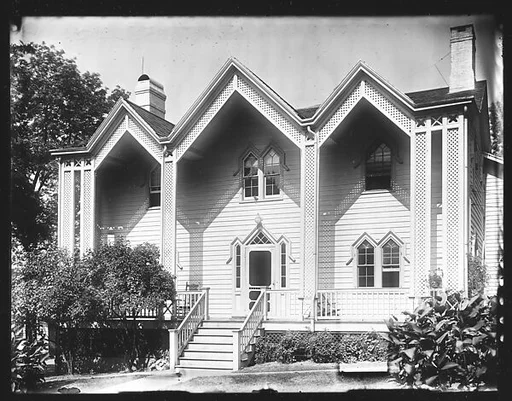 [Gothic Revival House with Three Gables, Nyack, New York]