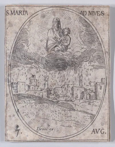 Ste. Marie des Neiges (Our Lady of the Snow), August 5th, from "Les Images De Tous Les Saincts et Saintes de L'Année" (Images of All of the Saints and Religious Events of the Year)