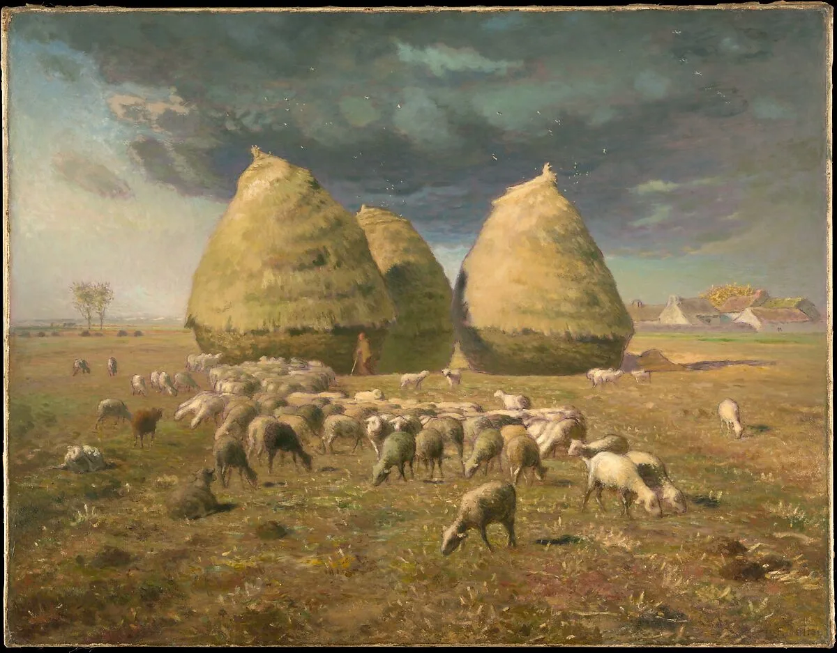 Haystacks: Autumn — Jean-François Millet