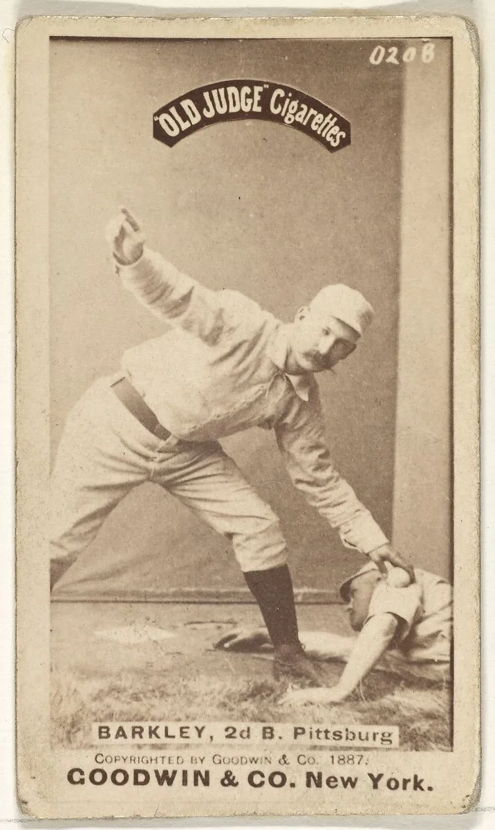 Sam Barkley, 2nd Base, Pittsburgh, from the Old Judge series (N172) for Old Judge Cigarettes — Goodwin & Company