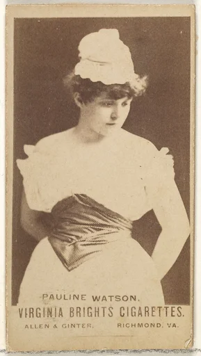 Pauline Watson, from the Actors and Actresses series (N45, Type 1) for Virginia Brights Cigarettes