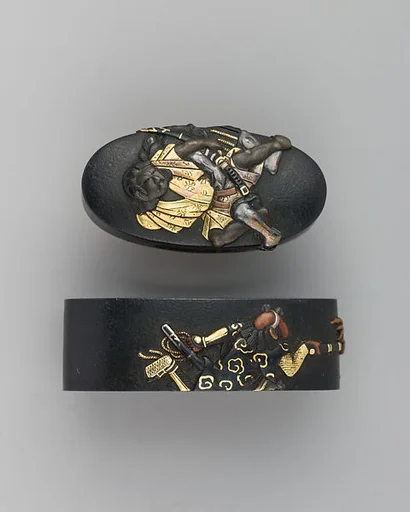 Sword-Hilt Collar and Pommel (Fuchigashira)