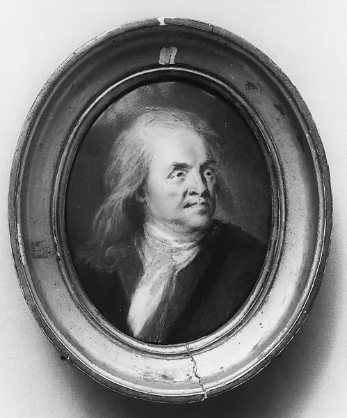 Plaque Portrait of Benjamin Franklin — Jacques Thouron