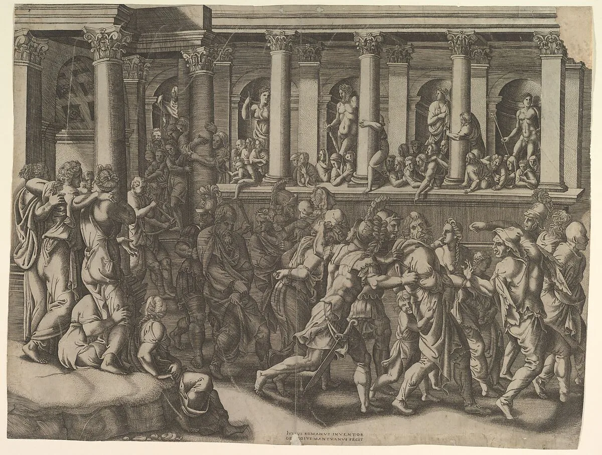 The Mocking of the Prisoners — Giorgio Ghisi|Giulio Romano
