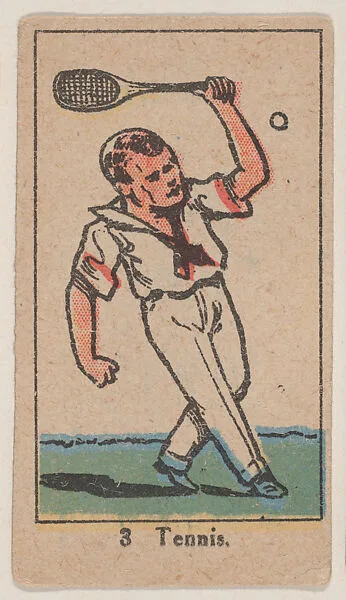 Tennis #3 from the Sports Drawings series (W542) — Unknown