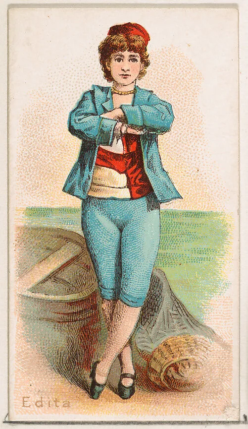 Edita, from the Ballet Queens series (N182) issued by Wm. S. Kimball & Co. — William S. Kimball & Company