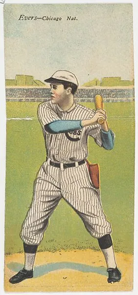 Evers, Chicago, National League, from the Mecca Double Folder series (T201) — Mecca Cigarettes