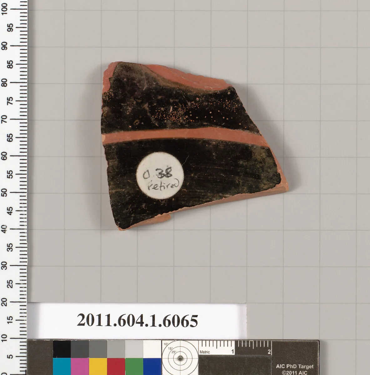 Terracotta fragment of a kylix (drinking cup) — Unknown
