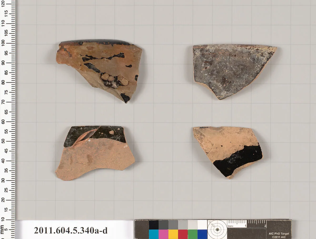 Terracotta rim fragments of kylikes (drinking cups) — Unknown