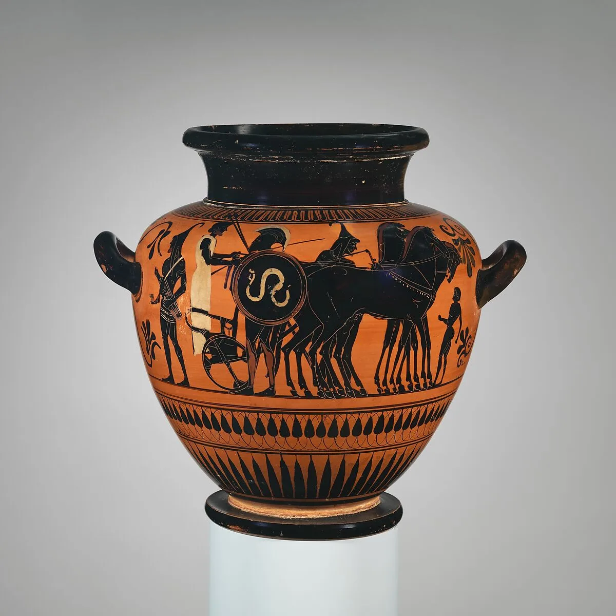 Terracotta stamnos (jar) — Painter of London B 343