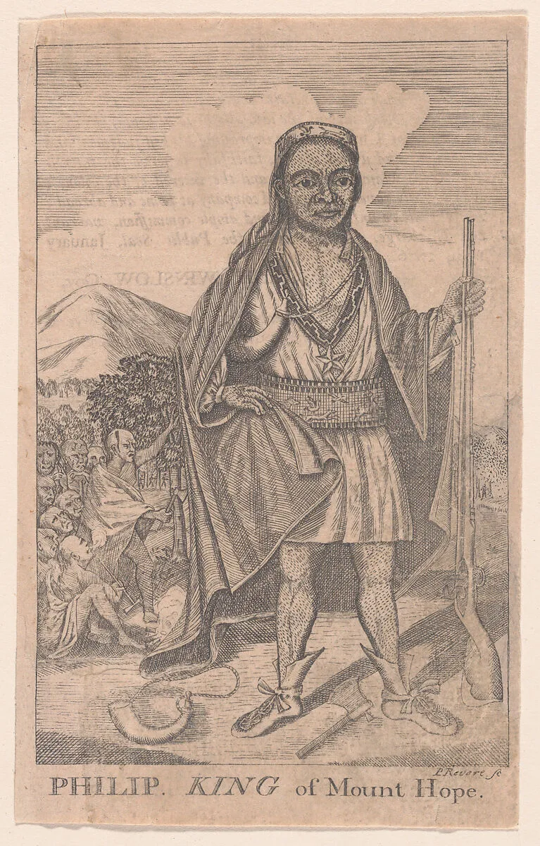 Philip King of Mount Hope — Paul Revere Jr.|Philip, Sachem of the Wampanoags|Thomas Church