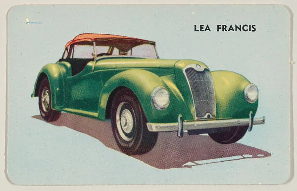 No. 41, Lea Francis, bakery insert card from the Sports Cars 1955 series (D72), issued by Mother's Cookies — Mother's Cookies