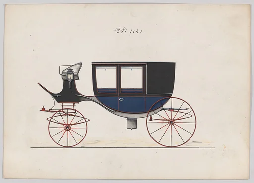 Design for Glass Panel Coach, no. 3145