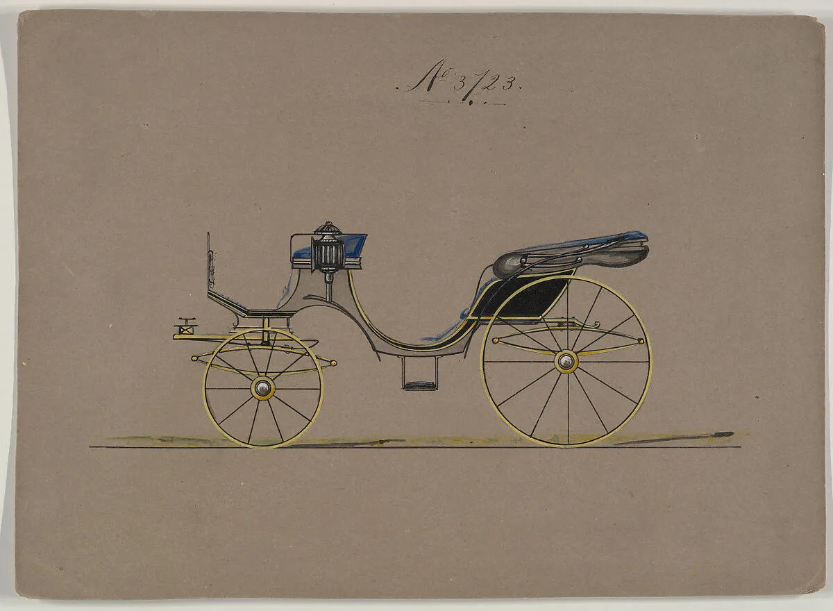 Design for Cabriolet or Victoria, no. 3723 — Brewster & Co.