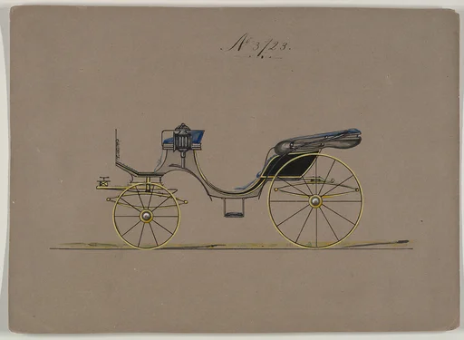Design for Cabriolet or Victoria, no. 3723