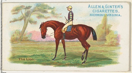 The Lion, from The World's Racers series (N32) for Allen & Ginter Cigarettes
