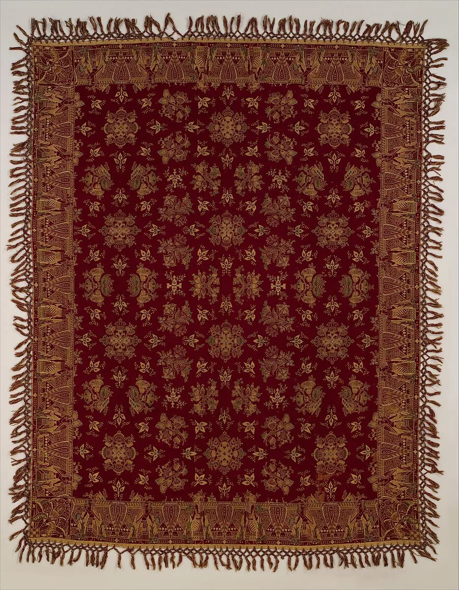 Egyptian Revival Table Cover — Unknown
