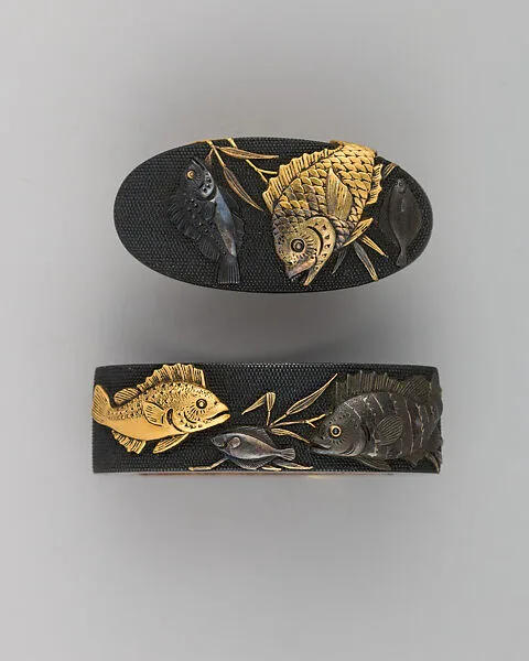 Sword-Hilt Collar and Pommel (<i>Fuchigashira</i>) — Unknown