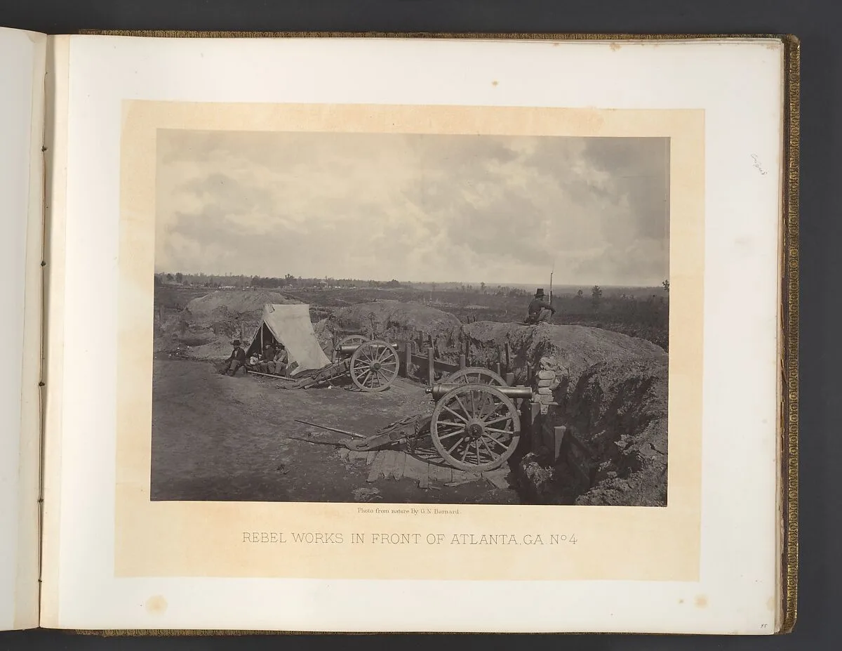 Rebel Works in Front of Atlanta, Georgia No. 4 — George N. Barnard