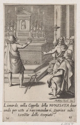 Leonardo, from Scelta d'Alcuni Miracoli e Grazie della Santissima Nunziata di Firenze (Selection of Some Miracles and Graces that Occurred in the Church of the Annunziata in Florence)