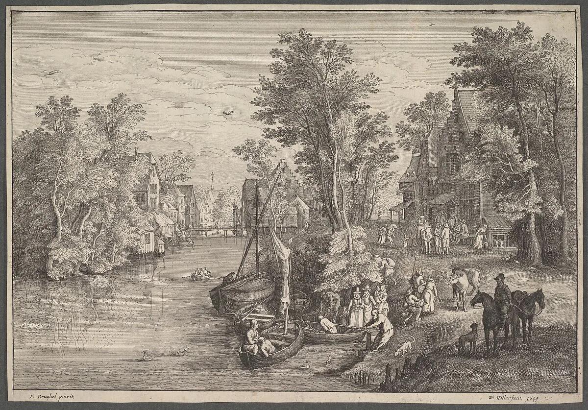 The Ferry — Wenceslaus Hollar|Jan Brueghel the Elder