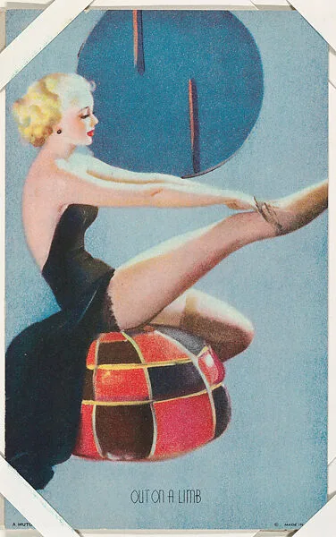 Out On A Limb from Glamour Girls series (W424) — International Mutoscope Reel Company