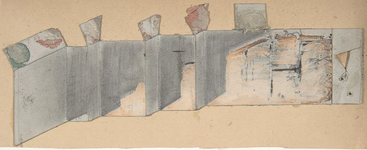 Design for a Stage Set at the Opéra, Paris — Eugène Cicéri