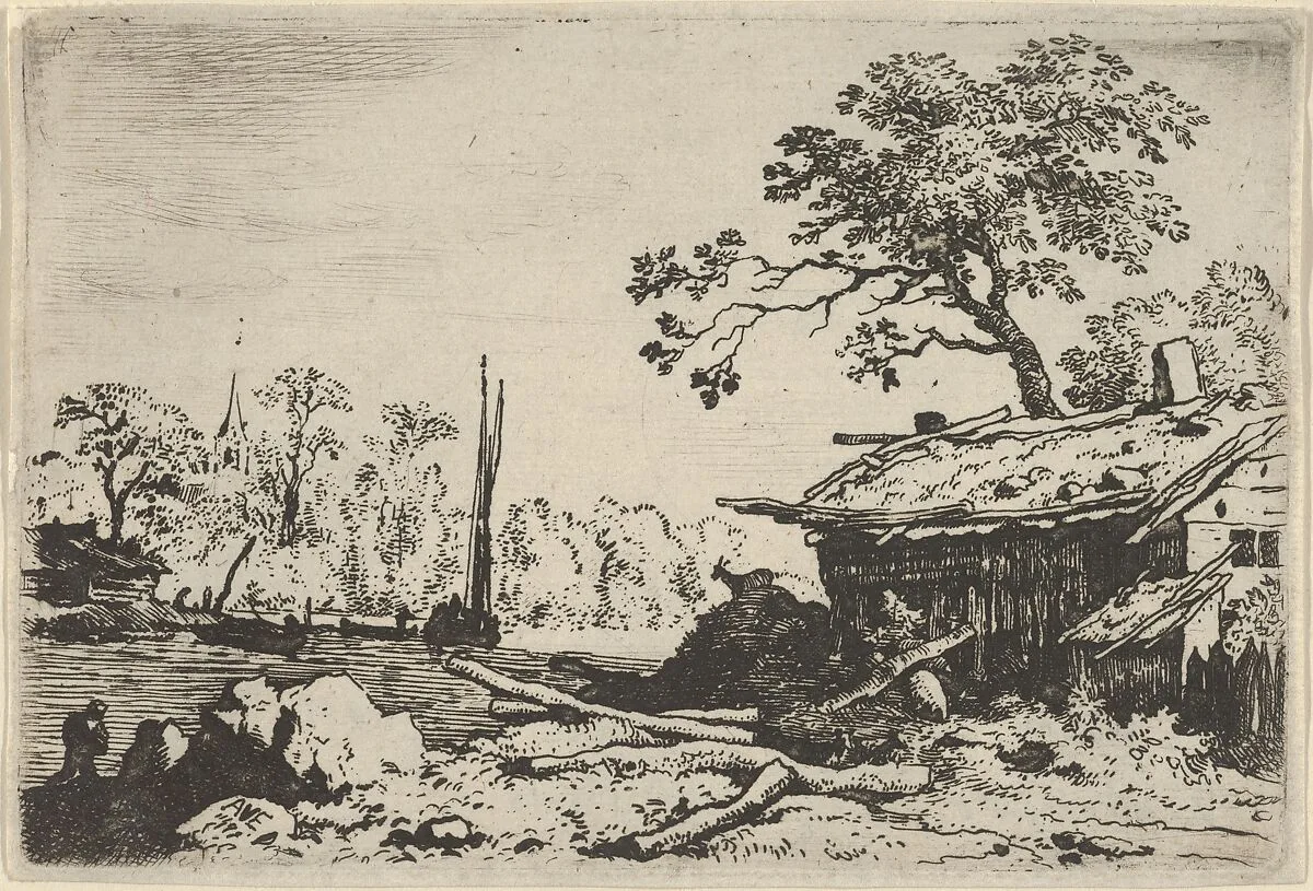 The Ruinous Hut — Allart van Everdingen